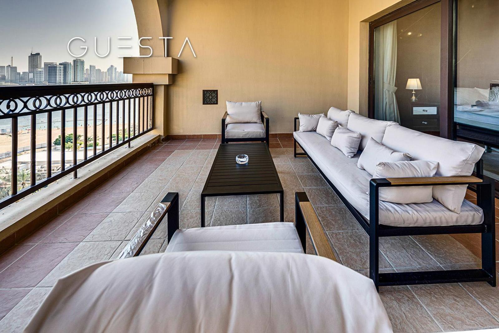 Fairmont Apartments The Palm, Free Access To Hotel Beach And Pools Dubai Rum bild